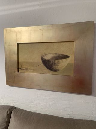 1 Espejo y 2 cuadros Pan de Oro