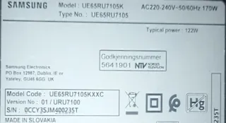 Placa Base Samsung TV BN94-14189L / BN41-02703A