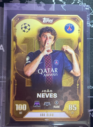 JOAO NEVES 100 CLUB TOPPS MATCH ATTAX 25 26