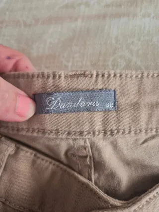 Pantalón Jeans Rectos pitillo marrón FIRMA DÁNDARA