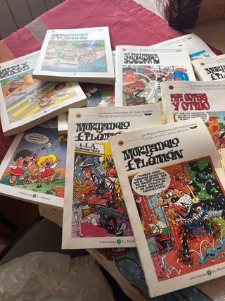 14 libros de comic de mortadelo y filemon .