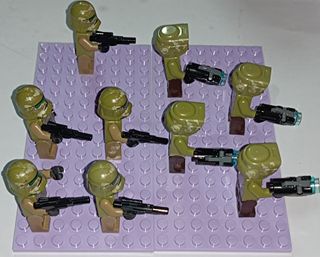 Lote 9 Minifiguras LEGO SW0518 + 0519 41st (LEED)