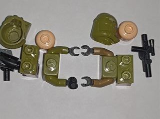 Lote 9 Minifiguras LEGO SW0518 + 0519 41st (LEED)