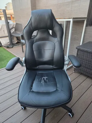 Silla gaming negra