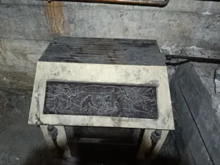 Chimenea antigua para leña