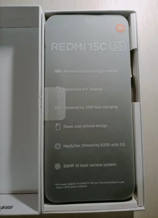 Xiaomi Redmi 15C 256GB Negro sin estrenar