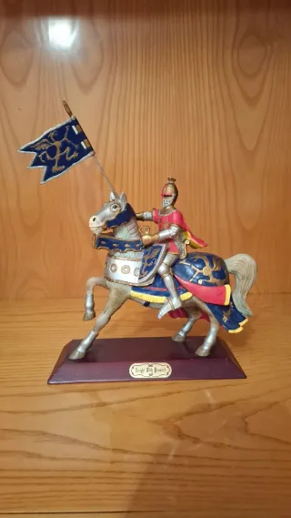Lote 5 Figuras grandes Caballeros Medieval Caballo