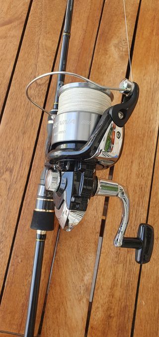 CAÑA TIP RUN CALAMARES TAIWALK Y CARRETE SHIMANO