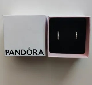 Pendientes Aro Pandora Plata Circonitas