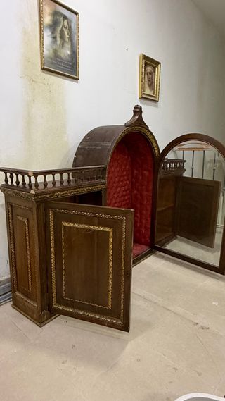 Mueble Hornacina Antiguo Madera y Cristal