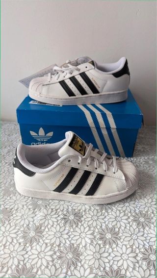 Adidas Superstar Blancas Negras Talla 42