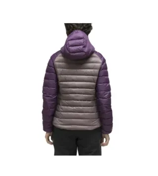 Abrigo Roc Neige gris y morado