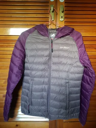 Abrigo Roc Neige gris y morado