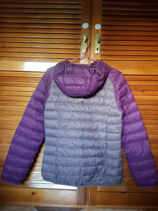 Abrigo Roc Neige gris y morado
