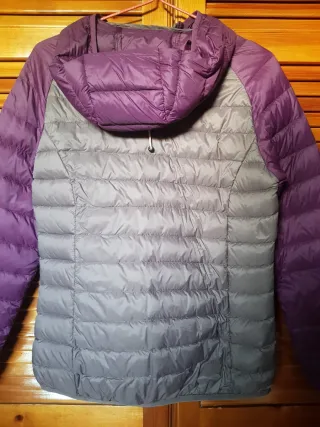 Abrigo Roc Neige gris y morado
