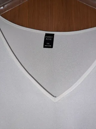 Blusa Blanca talla grande