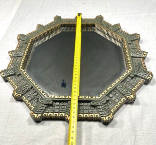 Specchio da parete ottagonale in pietra