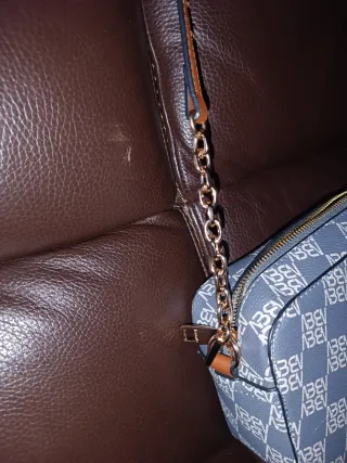 Bolso BEN azul con monograma