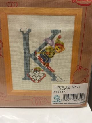 Kit Punto de Cruz Lanarte Letras 1€/unidad