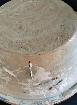 Lebrillo antiguo Triana cerámica pintada