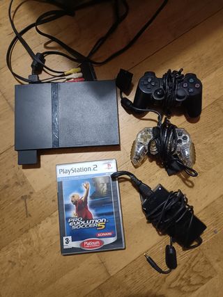 Consola PlayStation 2 con 2 mandos