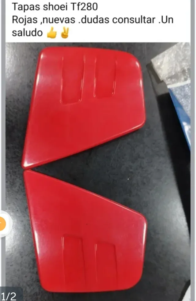 Tapas Shoei TF 280  Rojas