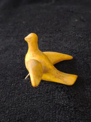 Pareja Pájaros Olot Escayola Artesanal 5.5cm
