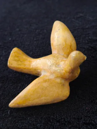 Pareja Pájaros Olot Escayola Artesanal 5.5cm