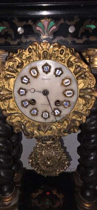 Orologio Francese Metà '800 a portale funziona