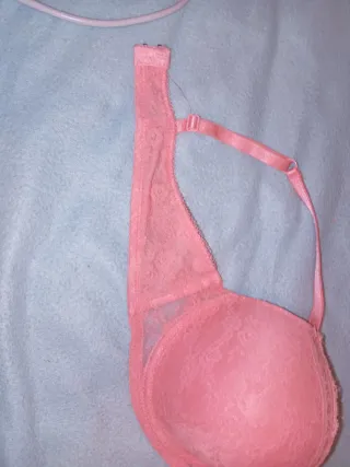 Sujetador encaje rosa 95C