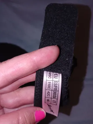 Sujetador encaje rosa 95C