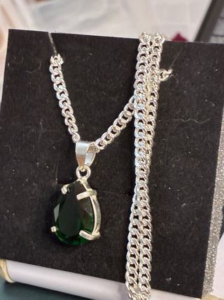 Collar Plata 10.70 Ct Tsavorita Natural