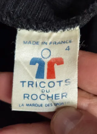 Chaqueta ciclistica vintage Tricots du Rocher M