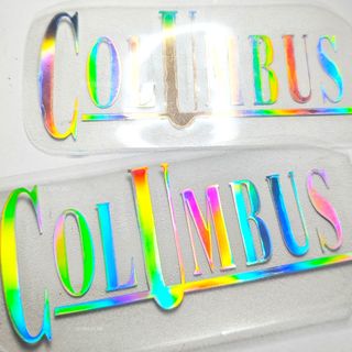 Pegatinas Columbus Holográficas Vinilo de corte