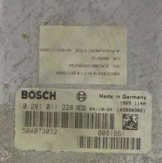 Centralita IVECO DAILY 504073032 0281011228 0 281 011 228