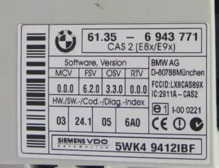 KIT Centralita BMW SERIE 3 DDE7798180 7799684 0281012501 61356943771