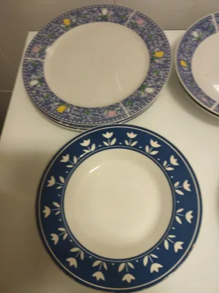 16 Platos Porcelana Variados