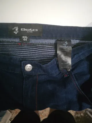 Pantalón moto vaquero con protecciones
