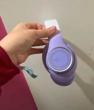 Auriculares Bluetooth Morado y Blanco