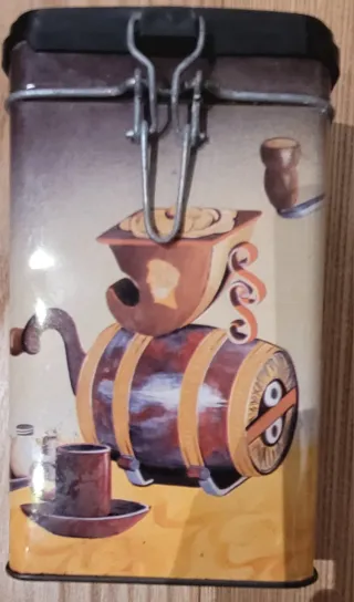 4 scatole vintage in latta Gobbion Caffè