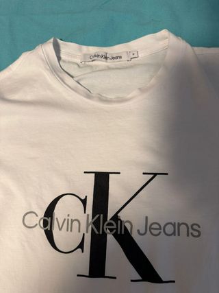 Camiseta Calvin Klein Jeans Blanca Talla M
