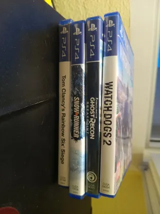 Consola Sony PS4 Azul + 4 Juegos