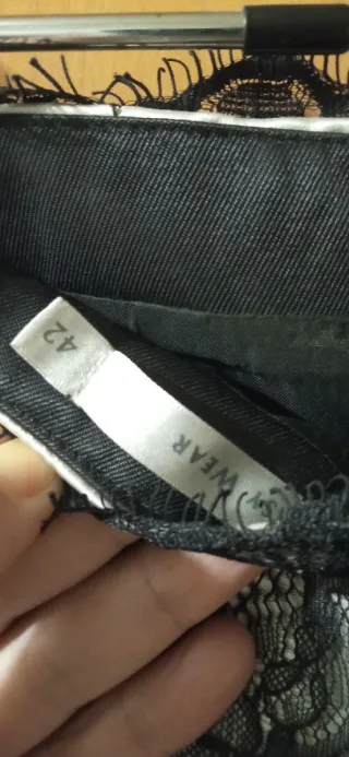 Vestido de fiesta negro y blanco