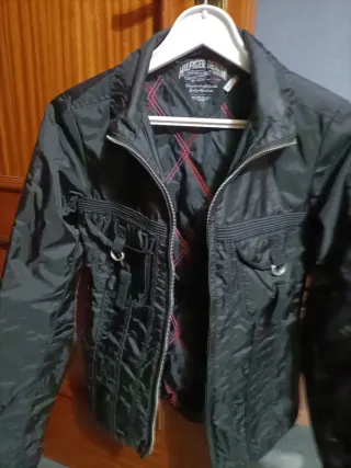 Cazadora Tommy Hilfiger Mujer Talla S Negra