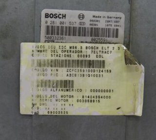 ECU Centralita IVECO DAILY 500332361 0281001537 0 281 001 537