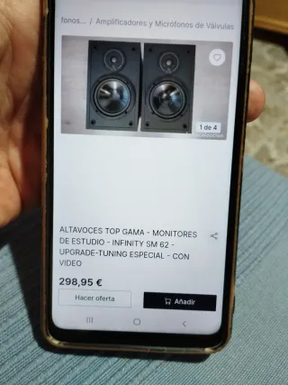 Altavoces Infinity SM-62 Negros