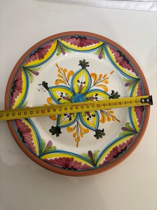 Plato Cerámica Vintage Pintado a Mano