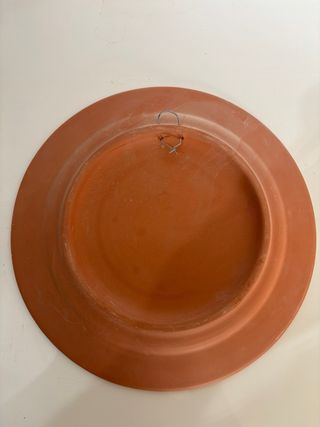 Plato Cerámica Vintage Pintado a Mano