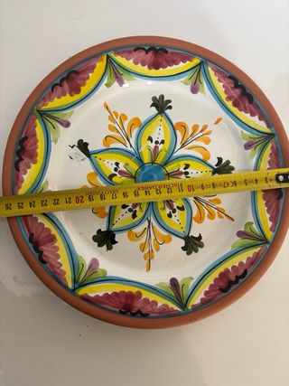 Plato Cerámica Vintage Pintado a Mano