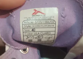 Converse Moradas Talla 40